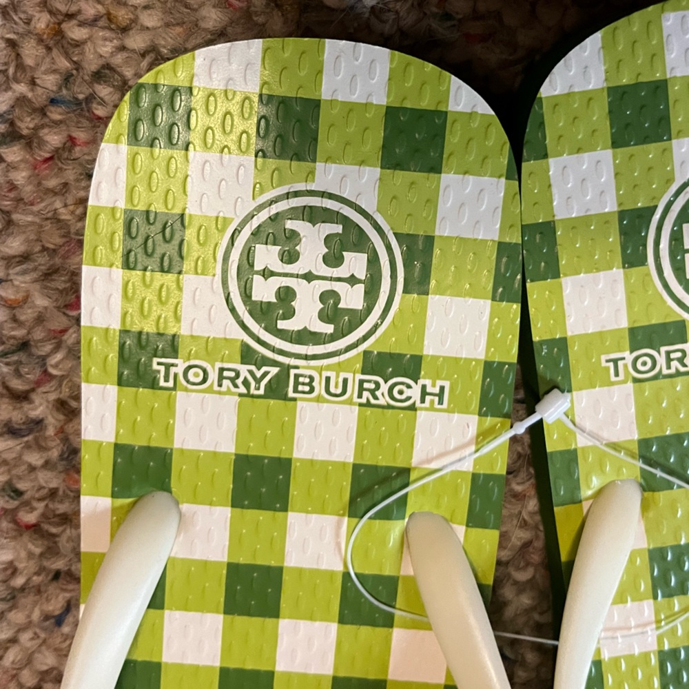 🆕 Tory Burch Window Pane Flip Flop - Picture 6 of 10